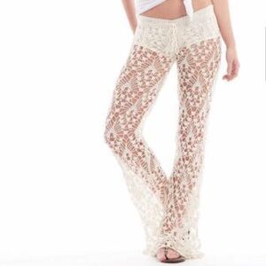 Anna Kosturova Emma Bell Crochet  Pants size M